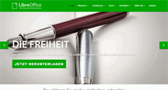 Desktop Screenshot of de.libreoffice.org