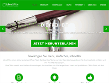 Tablet Screenshot of de.libreoffice.org