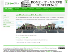 Tablet Screenshot of conference.libreoffice.org